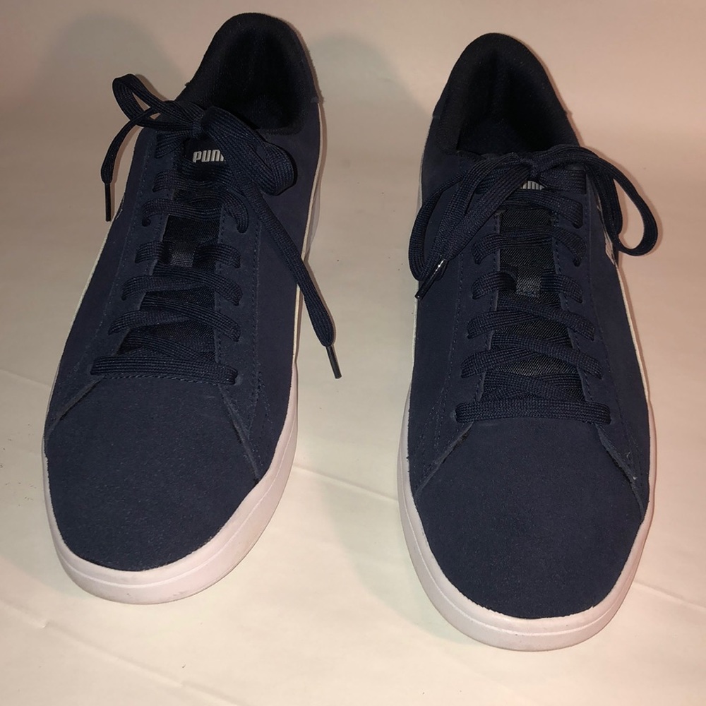 Dark Blue Suede Puma Sneakers